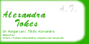alexandra tokes business card