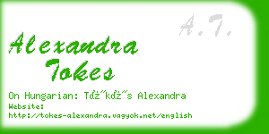 alexandra tokes business card